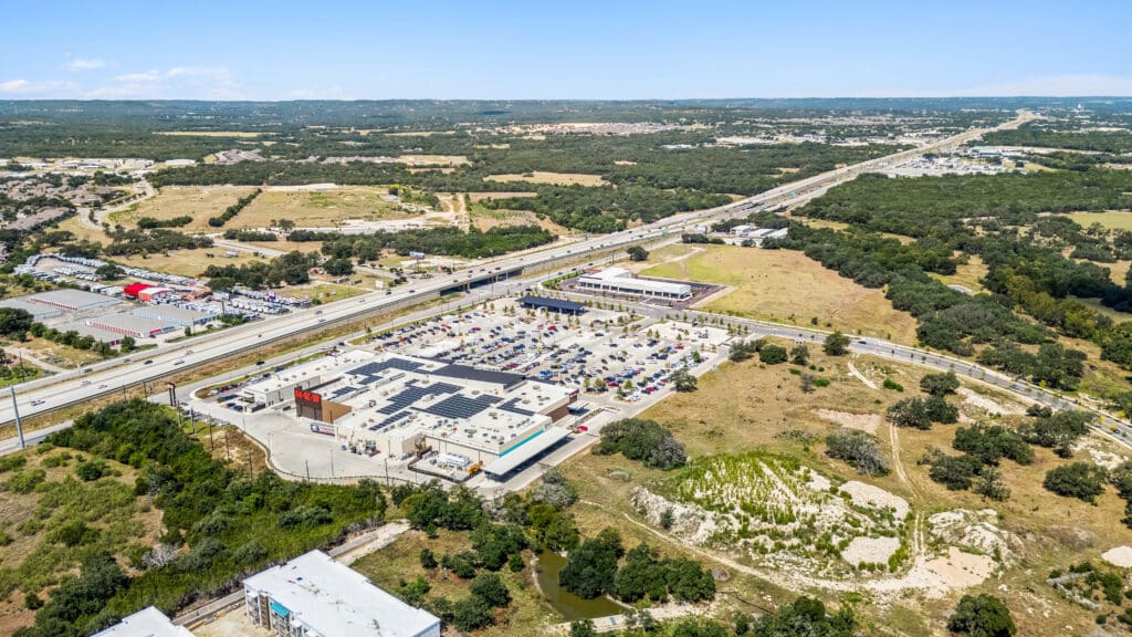 aerial shot of lemon creek