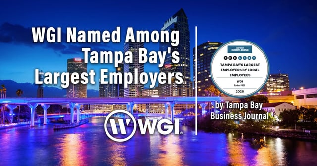 WGI Named Among Tampa Bay's Largest Employers by Tampa Bay Business Journal