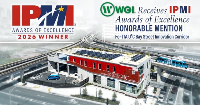 WGI Receives IPMI Awards of Excellence Honorable Mention for JTA U²C Bay Street Innovation Corridor
