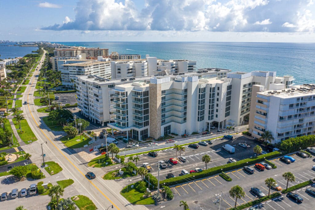 aerial of condos