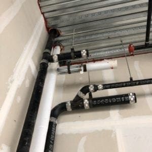 Cast iron drain pipe