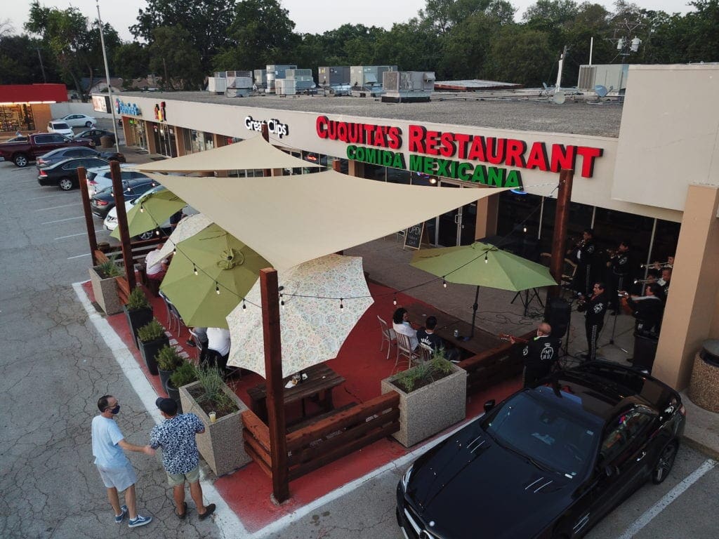 Cuquita's Restaurant outdoor patio Farmers Branch