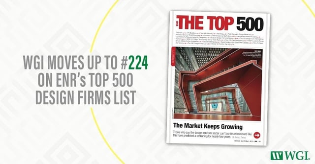 2019 ENR Top 500 Design Firms List: WGI Moves Up to #224