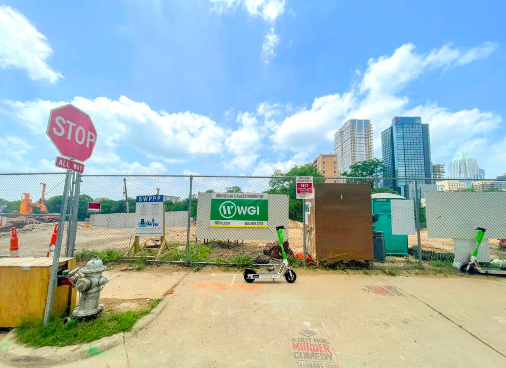 Future site of the tallest tower in Texas, 98 Red River