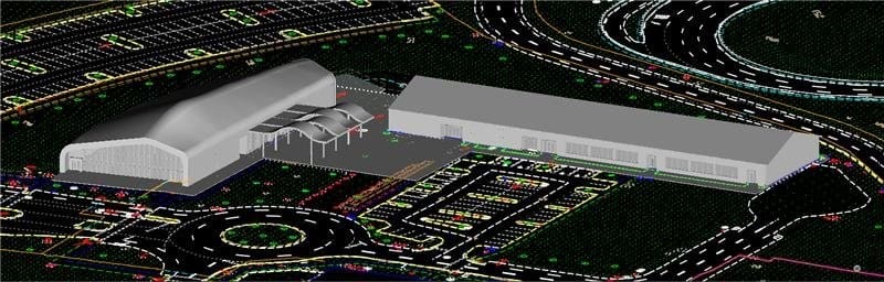 geospatial image of building