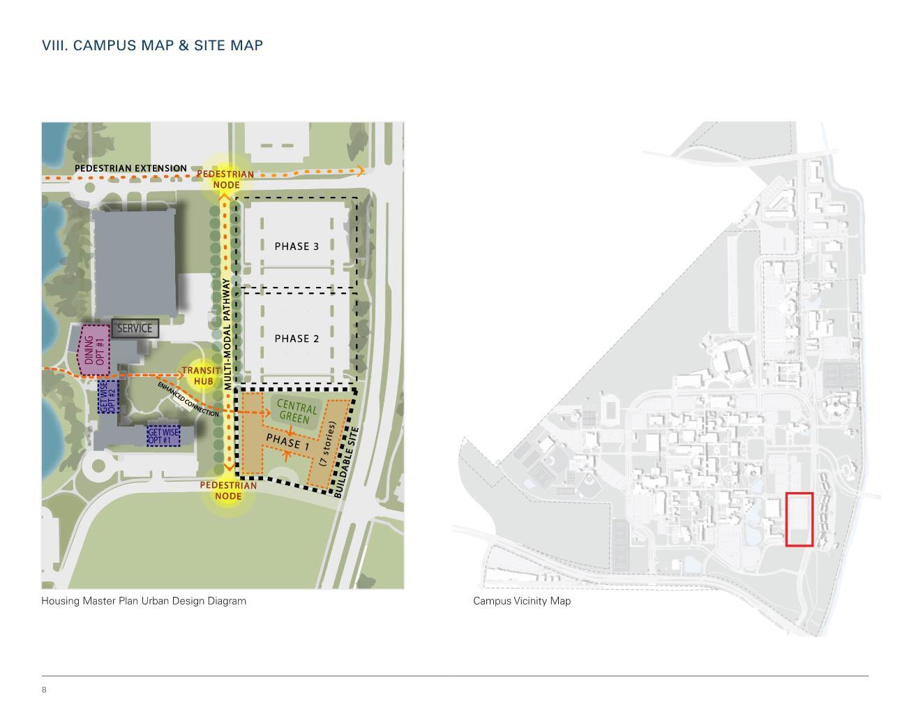 map of pedestrian extension