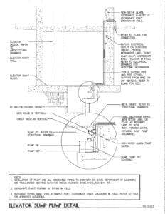 Elevator Pit Sump detail Austin
