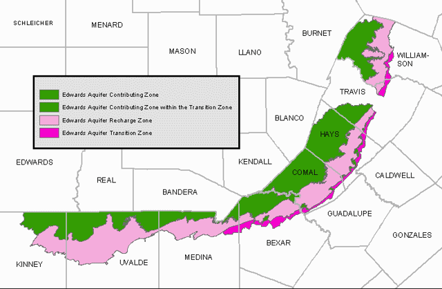 Edwards Aquifer Map