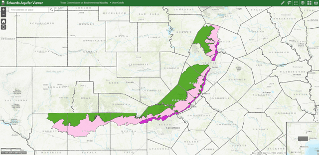 Edwards Aquifer Online Map