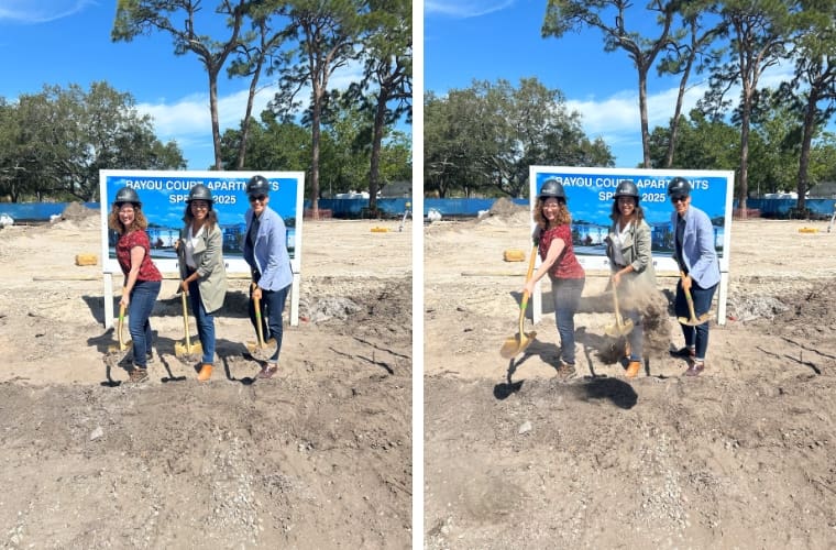 Pictured from left to right: Jenny Miers (PLACE Architecture), Diana Sanclemente (PLACE Architecture), Marcía Alvarado (WGI)