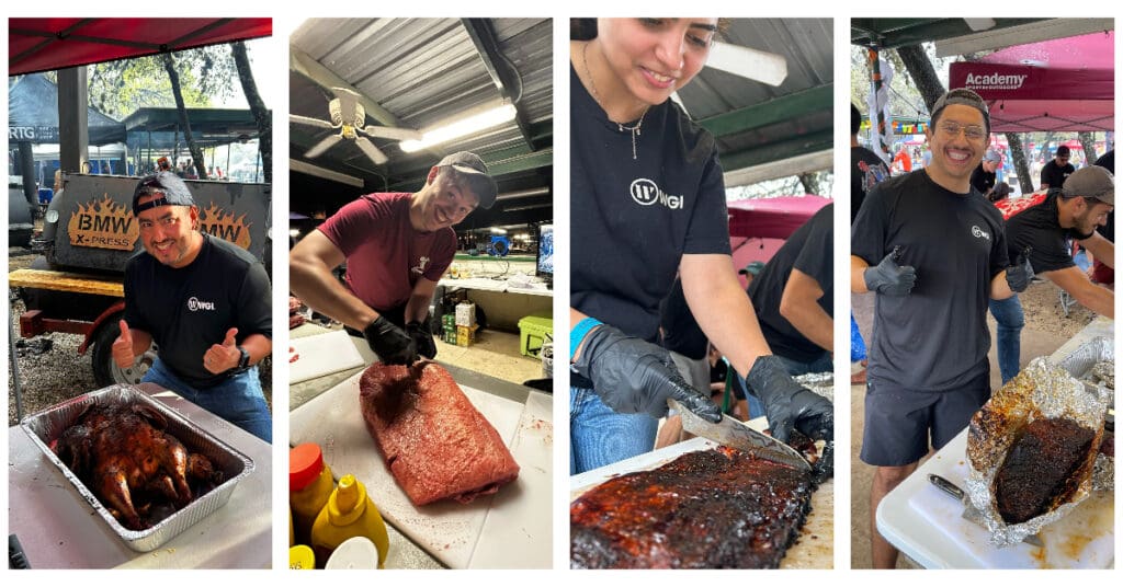 collage of bbq dishes