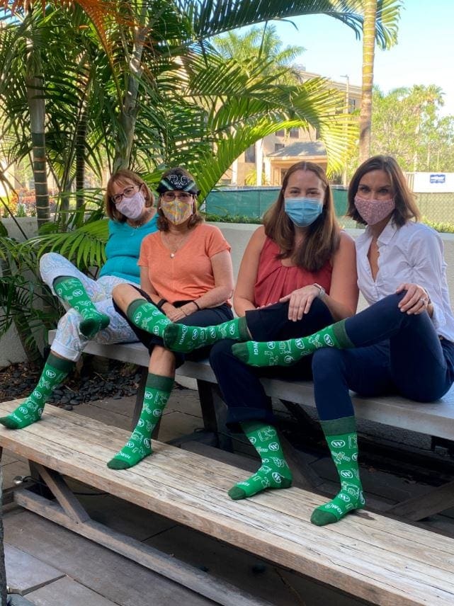YES Week - WPB ladies in socks