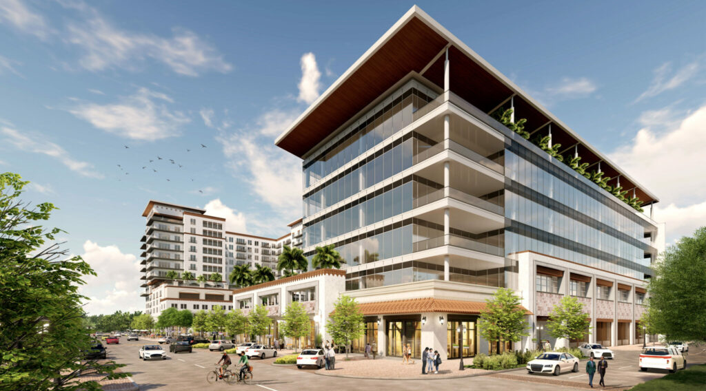 Lakeside Village Development view of buildings