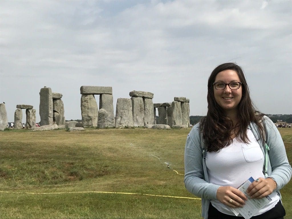 Ayse Heckel at Stonehenge