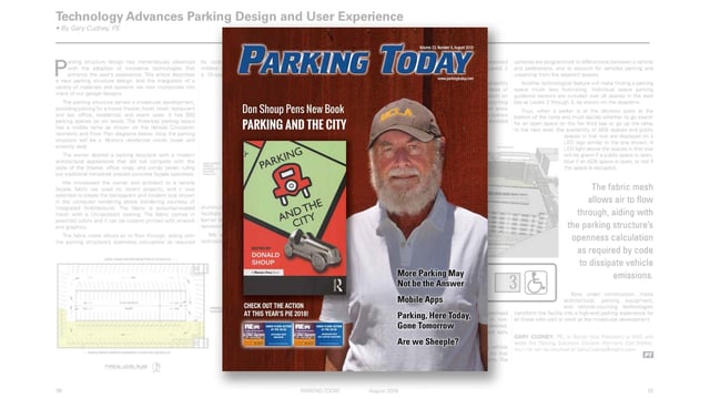 Technology Advances Parking Design and User Experience (Parking Today August 2018)