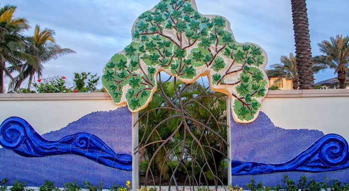 Casa Del Mar Entrance Wall — image 1