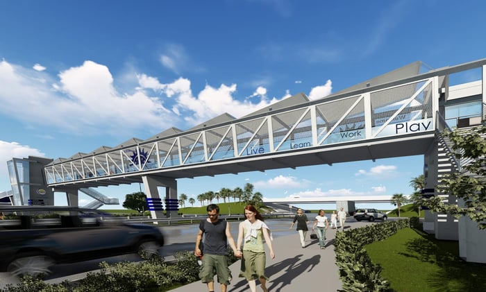 Design-Build Project for Pedestrian Bridge Over NW 41st Street at HEFT - Pedestrian Bridge Aesthetic Manual — image 1