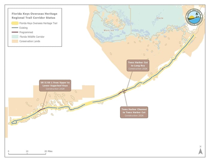 Florida Department of Environmental Protection, Division of Recreation and Parks | Florida Keys Overseas Heritage Trail Gap Connections, Monroe County, FL — image 1
