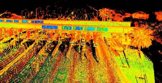 Homestead Toll Plaza Express Lanes Laser Scanning