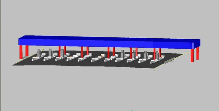 Homestead Toll Plaza Express Lanes Laser Scanning — image 1