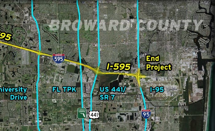 I-595 PD&E Right-of-Way Control Survey Maps — image 1