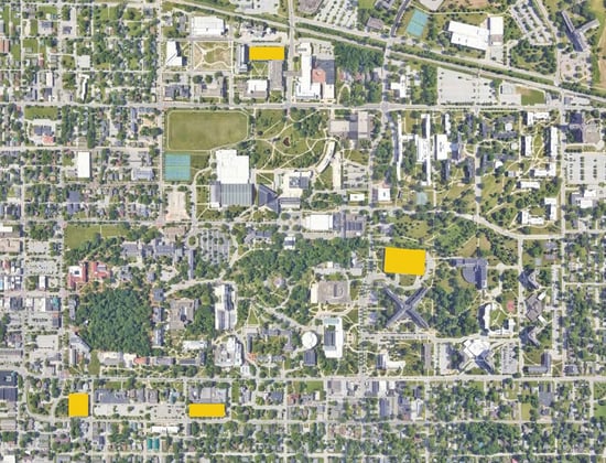 Indiana University Wayfinding Signage Upgrades at Various Garages