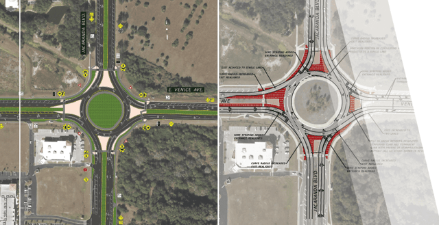 Jacaranda Boulevard at Venice Avenue Roundabout Improvements