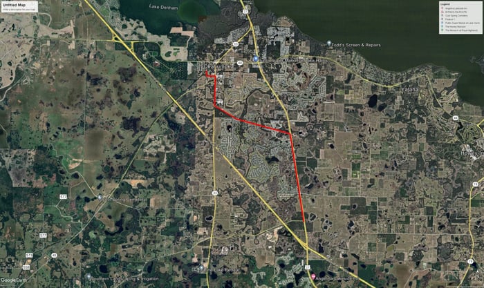 Leesburg Bypass Forcemain Sections A, B, and C Topographic Survey — image 1