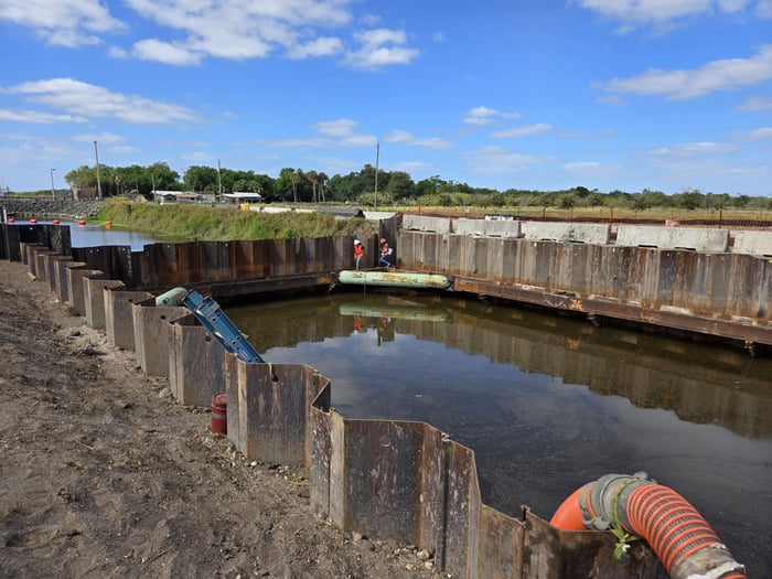 SFWMD C-23/24 South Reservoir - S-456 Structure Cofferdam — image 1