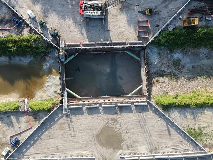 SFWMD C-23/24 South Reservoir - S-456 Structure Cofferdam — image 4