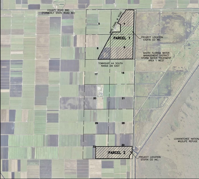 SFWMD STA 1 West Expansion Boundary Survey — image 1