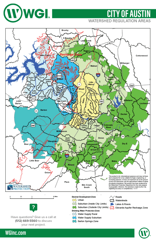 City of Austin Watersheds Map & Edwards Aquifer Maps - WGI