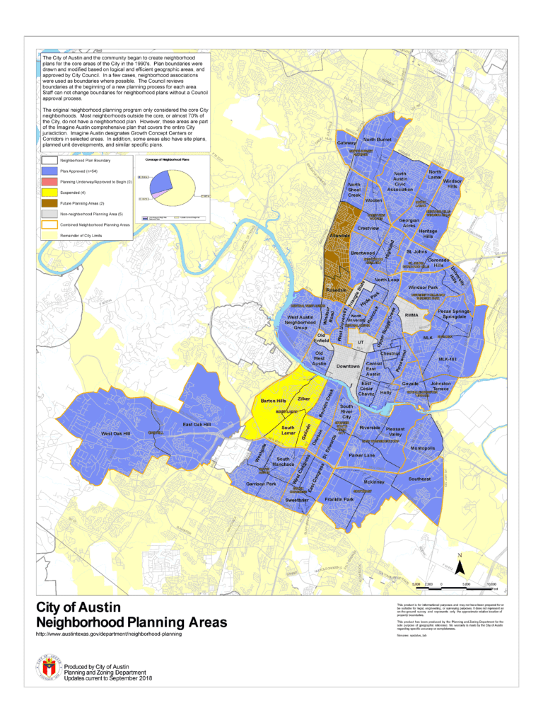 City of Austin Neighborhood Planning Areas