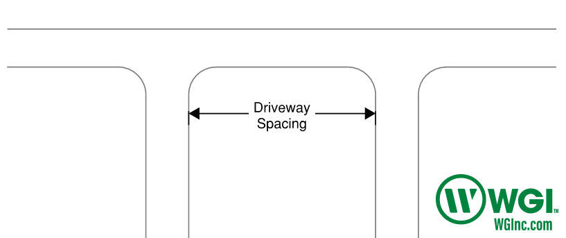 TxDOT Driveway Spacing Diagram