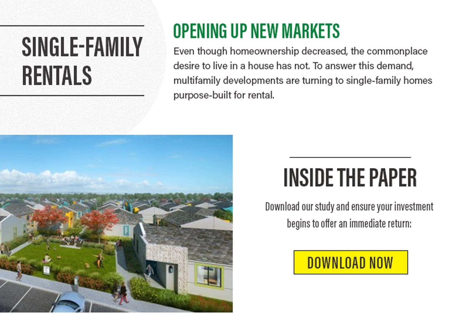 SingleFamily Rental Development Single Family For Rent (SFFR) WGI