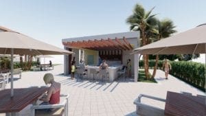 fountain pool bar