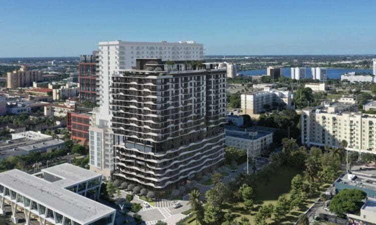 Datura Hotel and Residences with Brightline shot