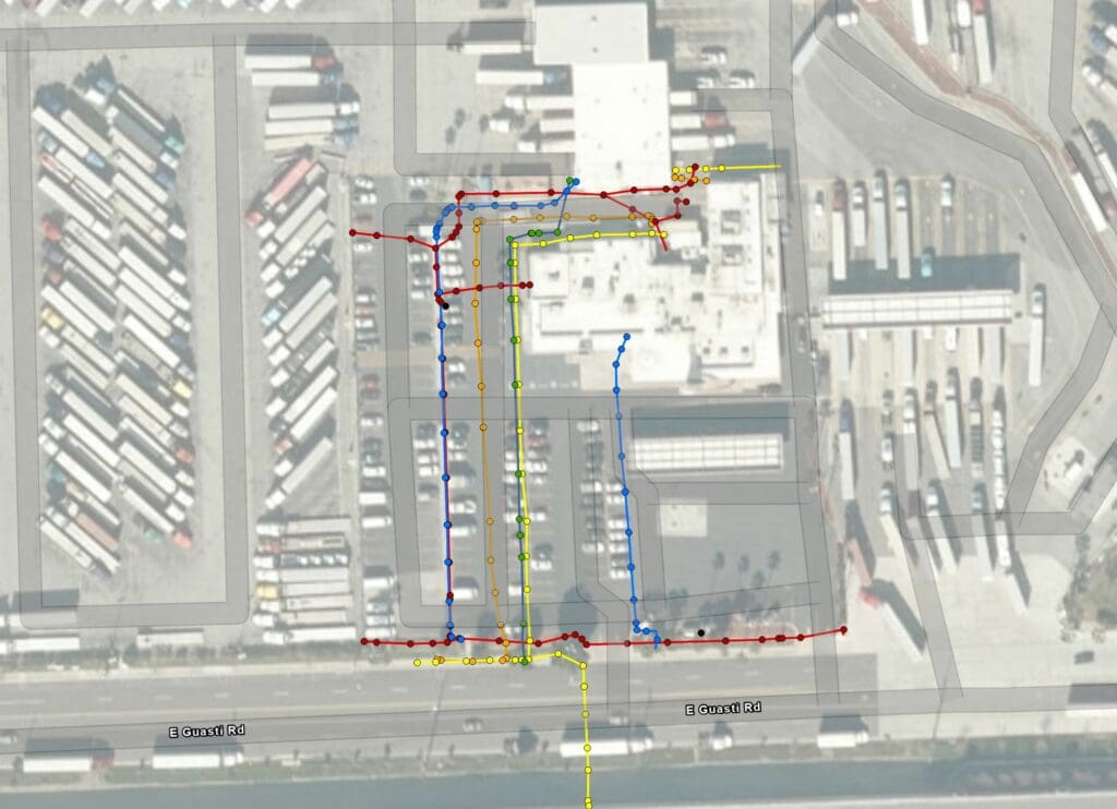 GNSS SUE data capture at a travel center