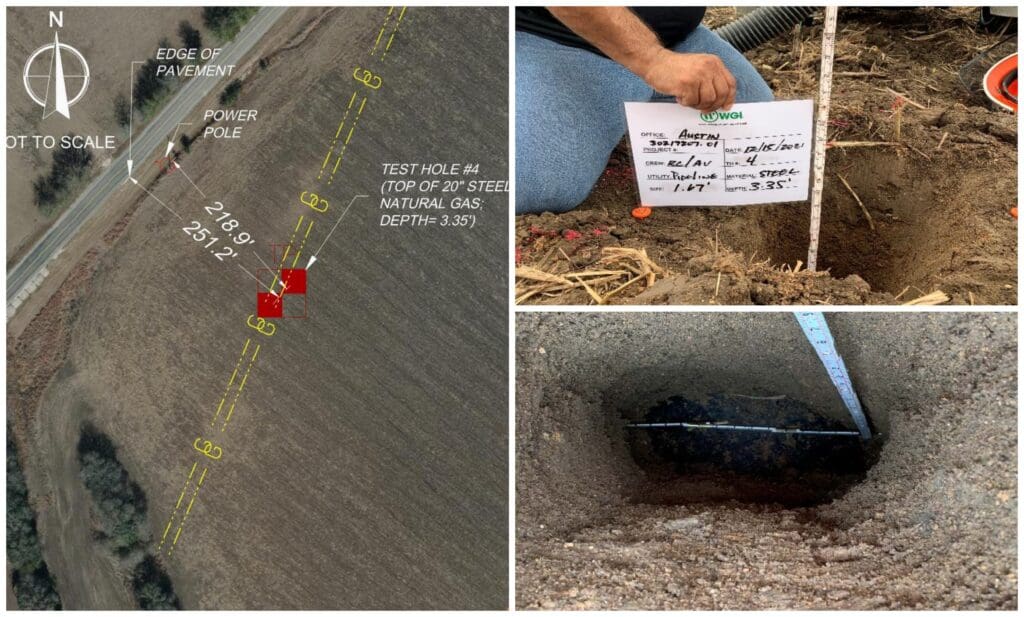 GNSS SUE data capture on a high pressure gas pipeline