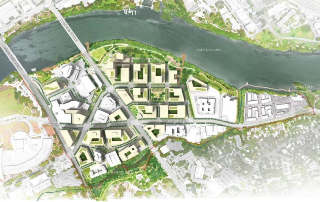 Figure 1: From the City of Austin South Central Waterfront Vision Framework Plan