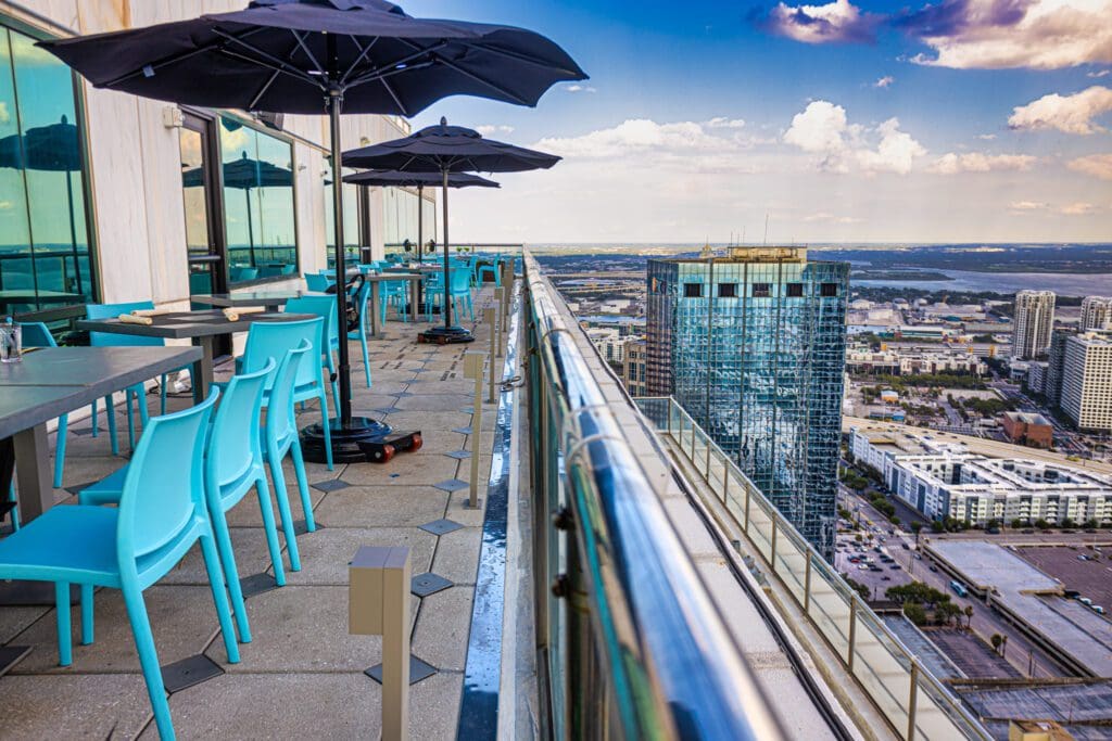 Tampa Club rooftop bar