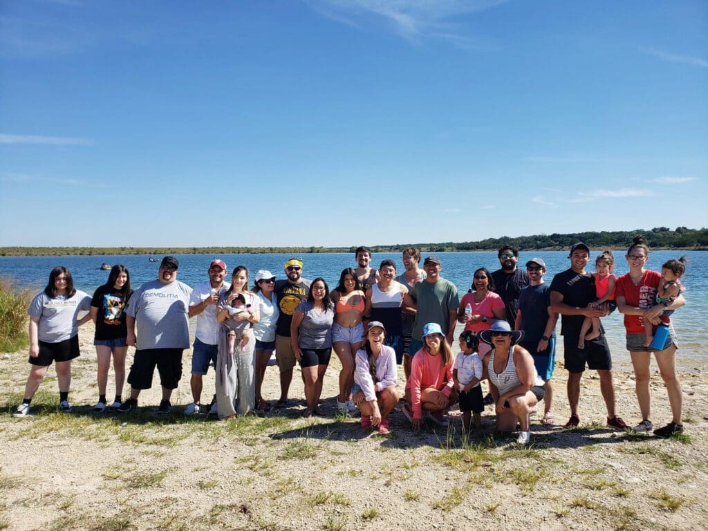 San Antonio team at Boerne Lake