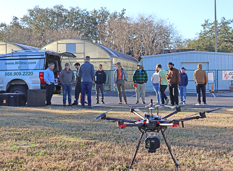  WGI's Geospatial team with geomatics students at the University of Florida in Plant City, FL