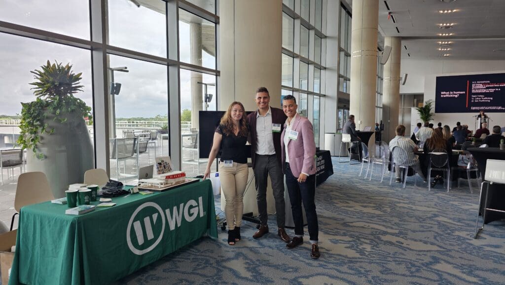 Pictured left to right: Sierra Eades (Architect), Eric Luttmann (Director, Architecture), and Marcía Alvarado (Buildings Client Manager)