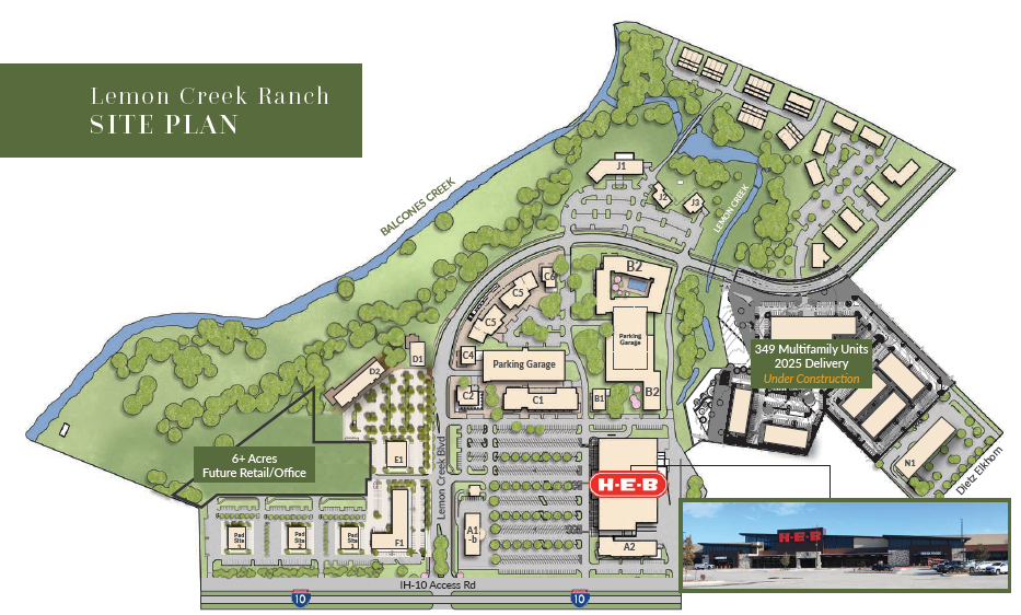 site plan of lemon creek