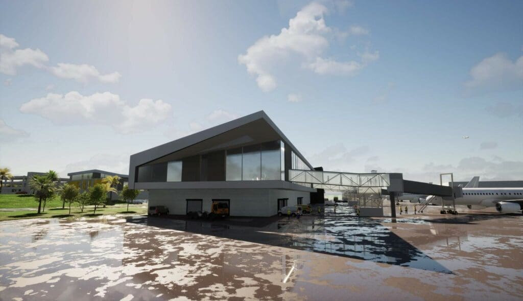 side view rendering