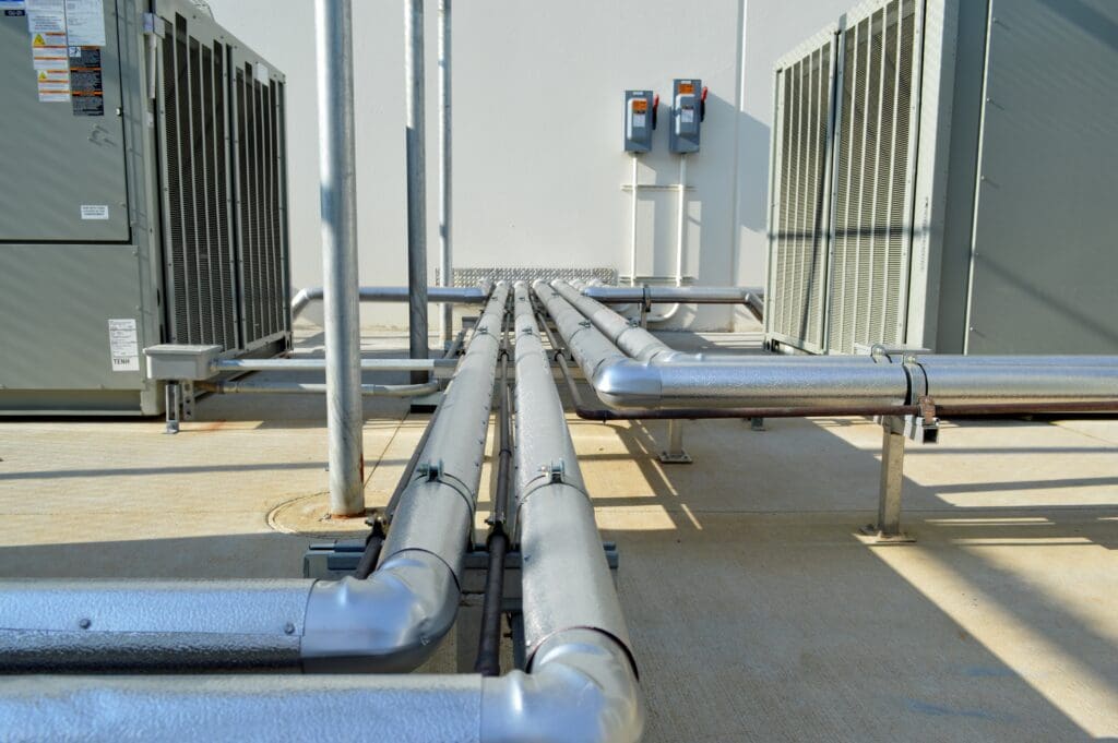 image of metal piping