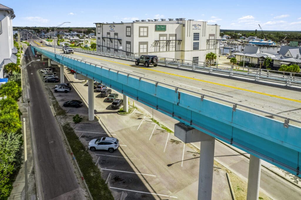 close up of fmb bridge