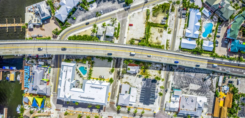 aerial of fmb bridge