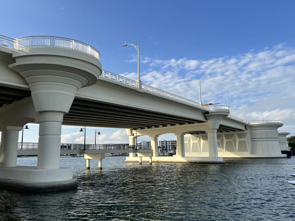 underneath of bridge